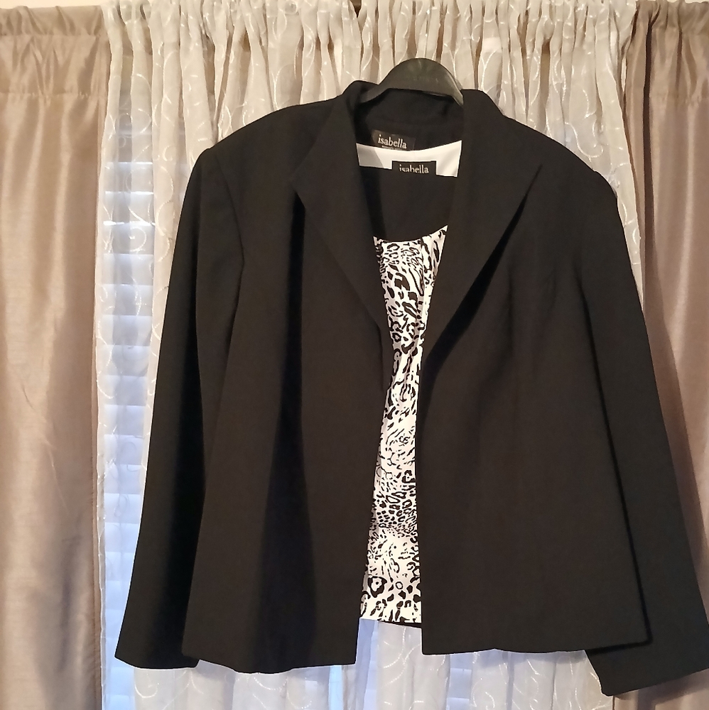 Elegant Black Women's 3 Pcs Suit